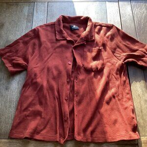 Standard Issue short sleeve waffle button up L